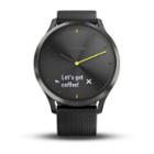 Garmin Vivomove Hr Unisex Black Smart Watch-0100185011jcp