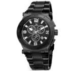 Ilusion Mens Black Strap Watch-j-104bk
