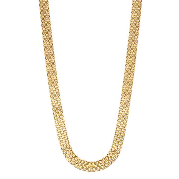 14k Gold Solid Link 18 Inch Chain Necklace