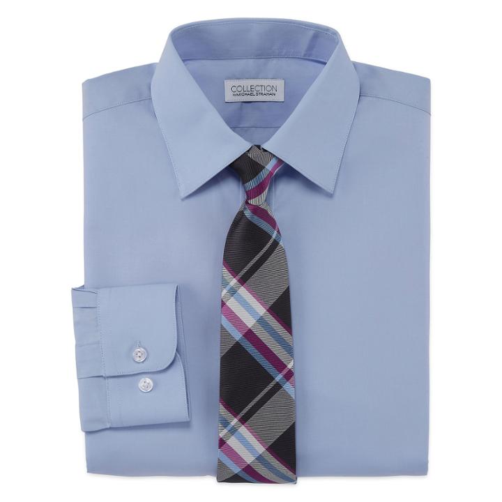 Collections By Michael Strahan Shirt + Tie Set -8-20