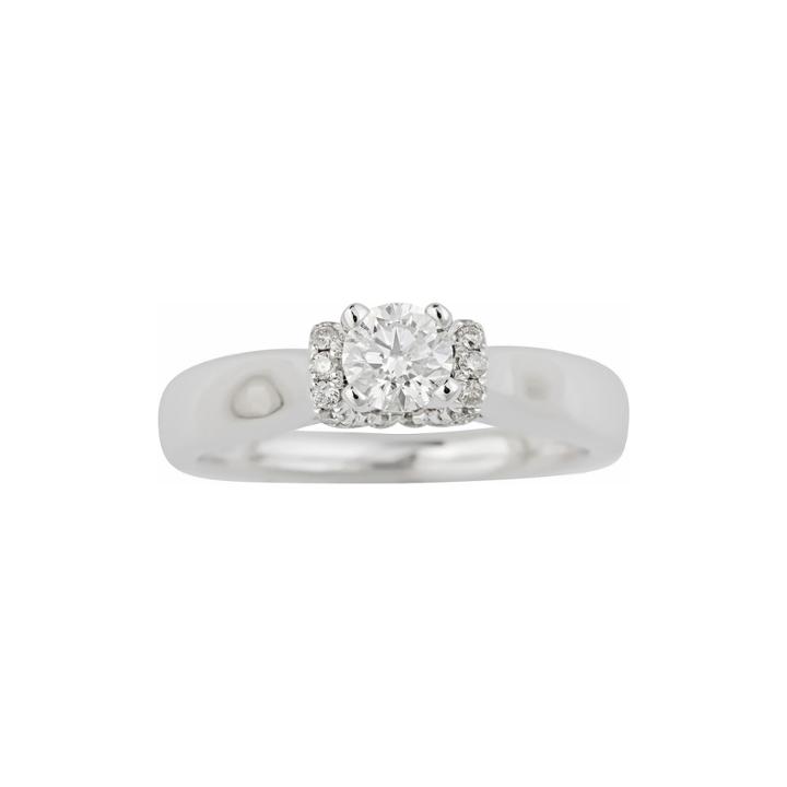True Love, Celebrate Romance 1/2 Ct. T.w. Certified Diamond Solitaire Plus Ring