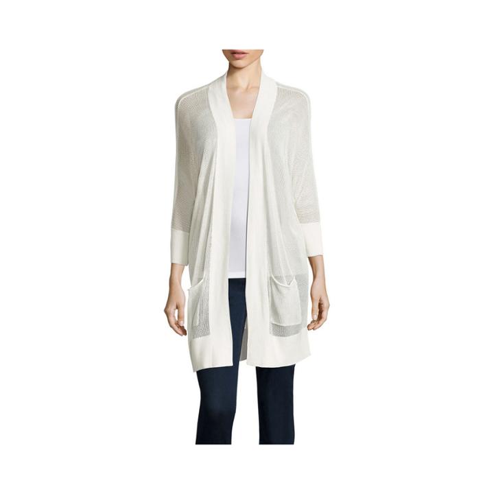 Stylus&trade; 3/4-sleeve Knit Cardigan