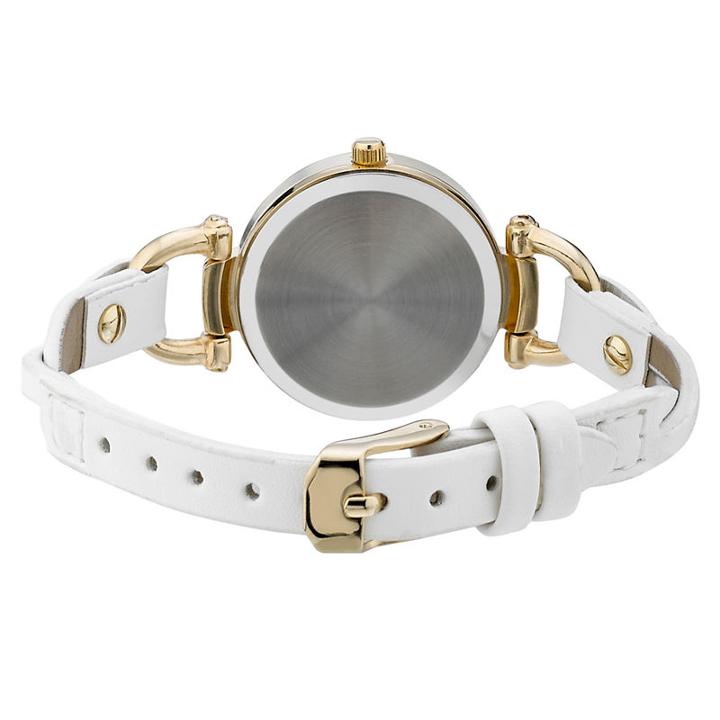 Laura Ashley Womens White Strap Watch-la31032ygw