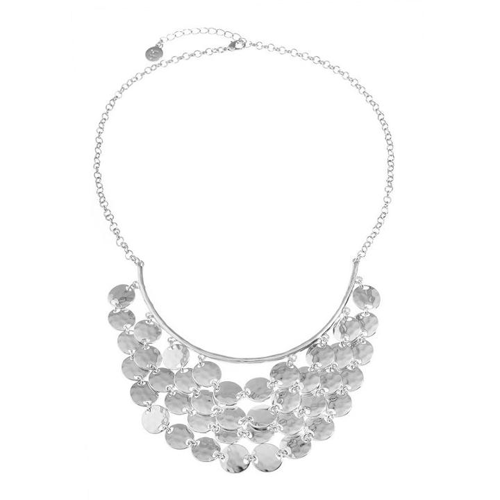 Liz Claiborne Womens Round Statement Necklace