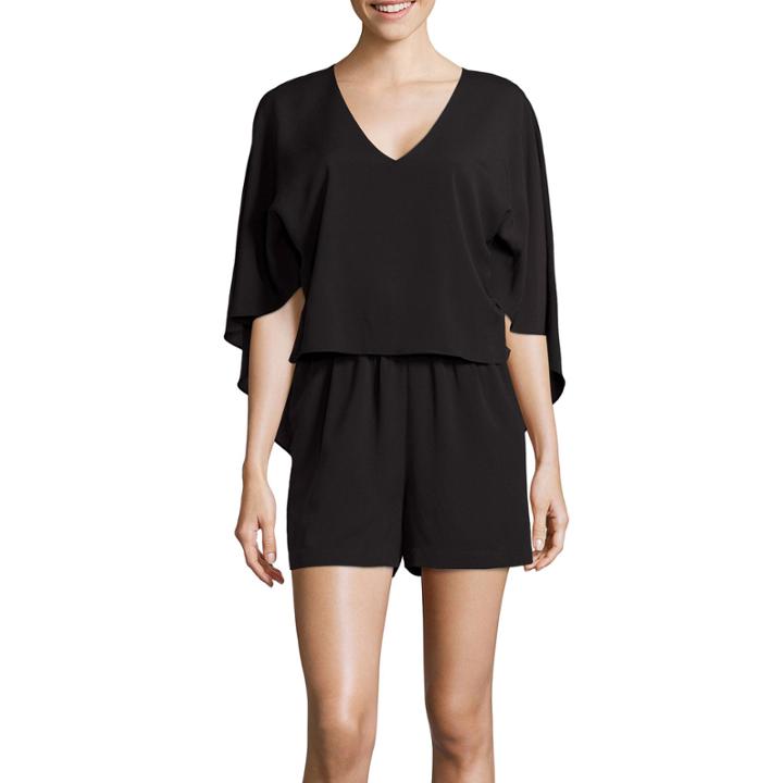 Bisou Bisou Mid-sleeve Cape Romper