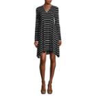 A.n.a 3/4 Slv Criss Cross Swing Dress 3/4 Sleeve Swing Dresses