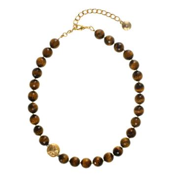 Rox By Alexa Tigers Eye Bead Necklace