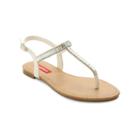 Unionbay Appeal Jeweled T-strap Slingback Flat Sandals