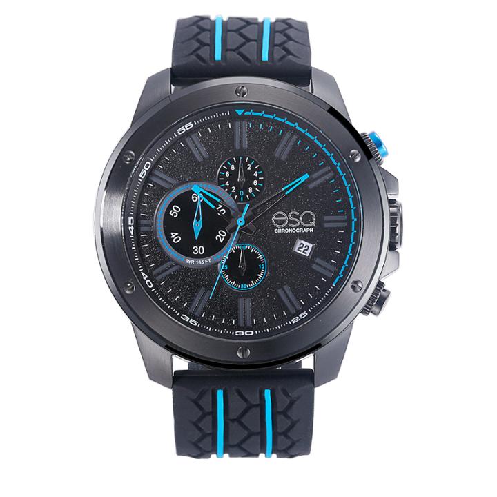Esquire Esq Mens Black Strap Watch-37esq019301a