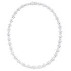 Diamonart Womens 16 1/2 Inch White Cubic Zirconia Sterling Silver Link Necklace