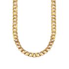 Made In Italy 10k Gold Hollow Curb 22 Inch Chain Necklace