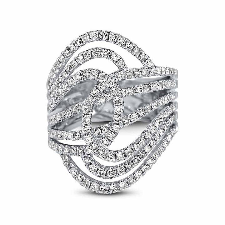 Womens 1 1/4 Ct. T.w. Genuine Diamond White 14k Gold Engagement Ring