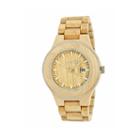 Earth Wood Cherokee Khaki Bracelet Watch With Date Ethew3401