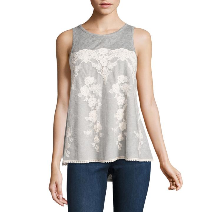 Rewind Rayon Tank Top-juniors