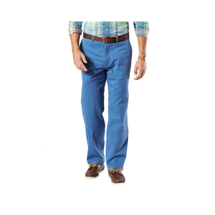 Dockers D2 Washed Khaki Straight-leg Flat-front Pants