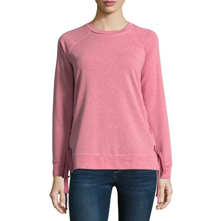 A.n.a Long Sleeve Pullover Sweatshirt - Tall