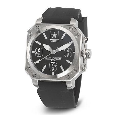 Wrist Armor C4 Mens Us Army Rubber Strap Swiss Watch