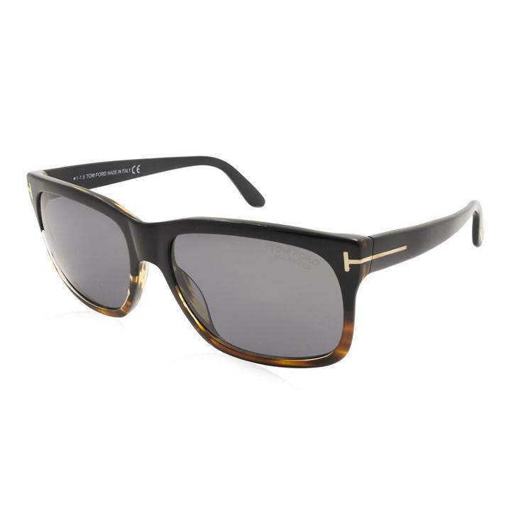 Tom Ford Sunglasses - Barbara / Frame: Black Havana Lens: Smoke Polarized