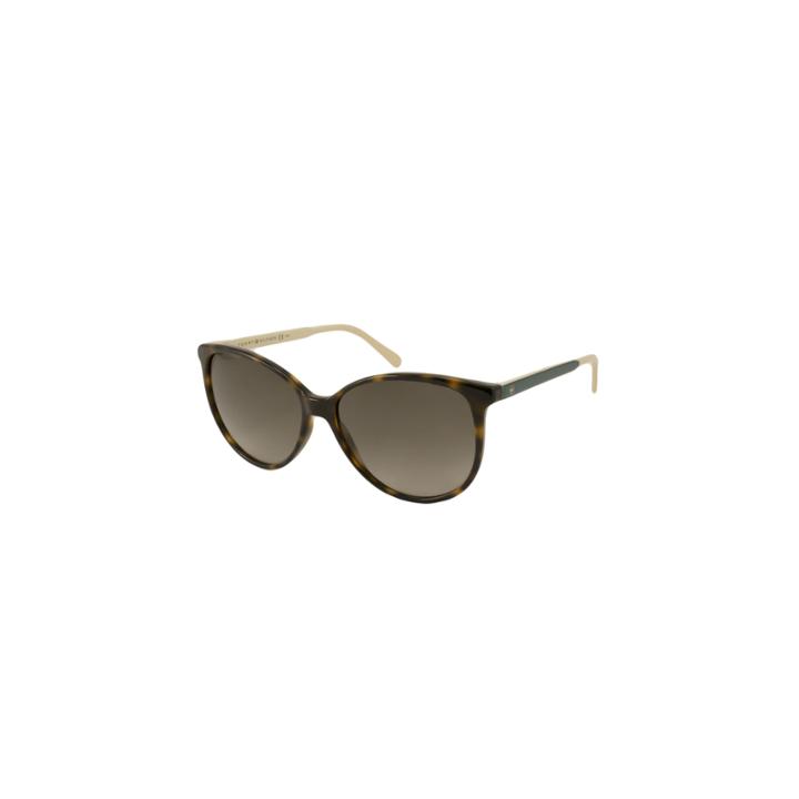 Tommy Hilfiger Sunglasses - Th1261s / Frame: Tortoise With Cream And Green Temples Lens: Brown Gradient
