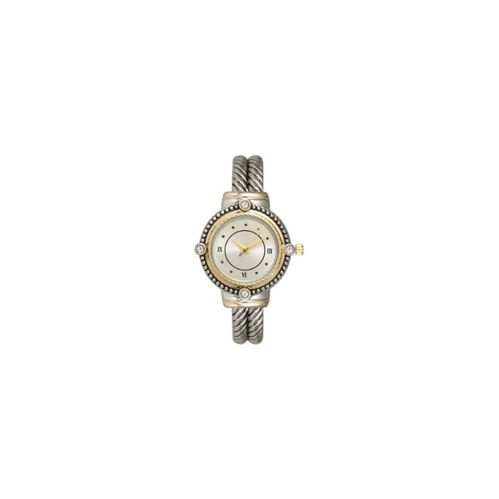 Olivia Pratt Womens Two Tone Strap Watch-15791twotone