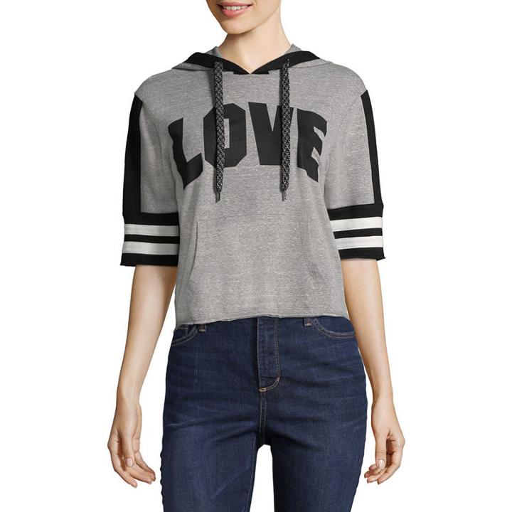 Inspired Hearts Elbow Sleeve Sweatshirt-juniors