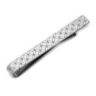 Stainless Steel Etched Floral Tie Bar