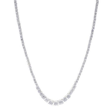Cz By Kenneth Jay Lane Graduated Cubic Zirconia Necklace