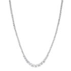 Cz By Kenneth Jay Lane Graduated Cubic Zirconia Necklace