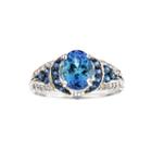 Limited Quantities! 2 1/3 Ct. T.w. Blue Tanzanite Sterling Silver Ring