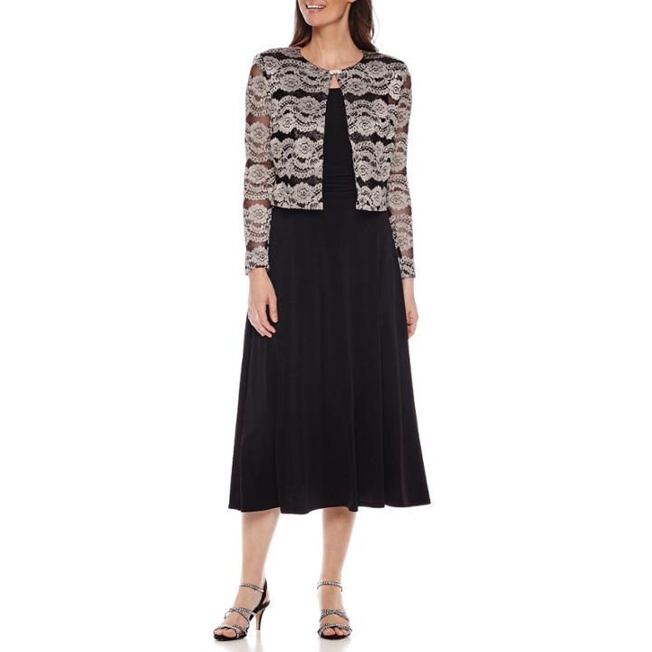 La Nouvelle 3/4-sleeve Lace Bolero Jacket Dress