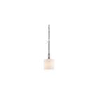 Beckford Mini Pendant In Pewter With Opal Glass