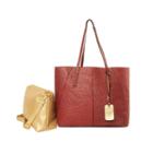 Imoshion Ostrich Embossed Bag-in-bag Large Tote Bag