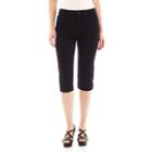 St. John's Bay Secretly Slender Twill Cropped Pants