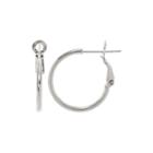 Sterling Silver 30mm Round Hoop Earrings