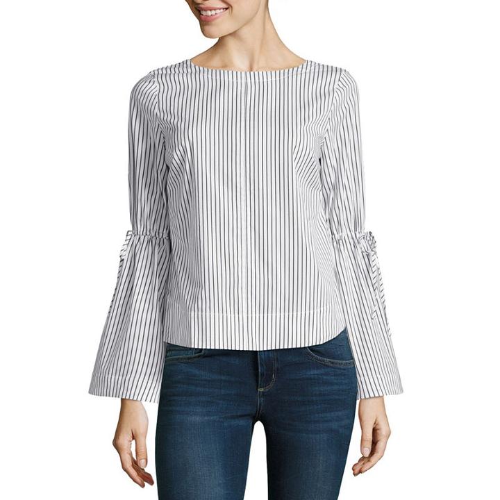 Belle + Sky Bell Sleeve Tie Back Top