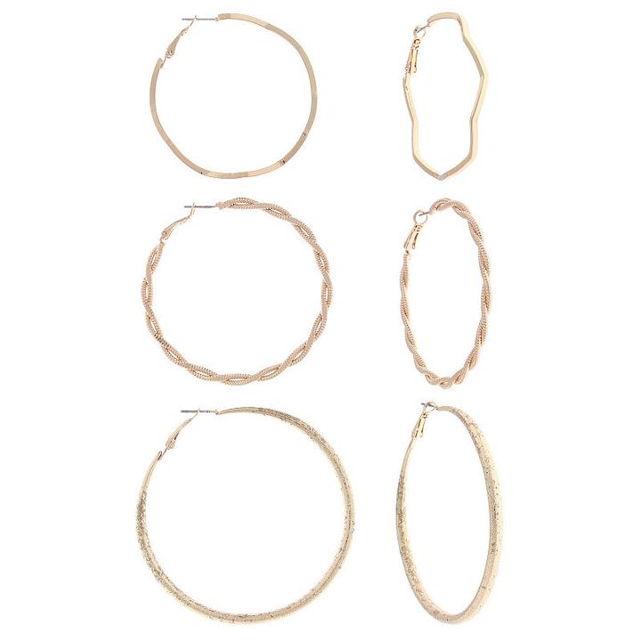 Decree 2 1/2 Inch Hoop Earrings