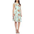 Chelsea Rose Sleeveless Floral Fit & Flare Dress