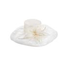 Scala&trade; Flower And Feather Sinamay Hat