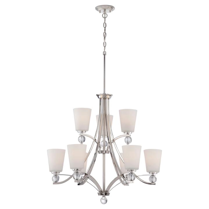 Filament Design 9-light Polished Nickel Chandelier