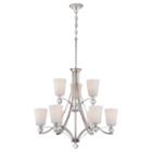 Filament Design 9-light Polished Nickel Chandelier