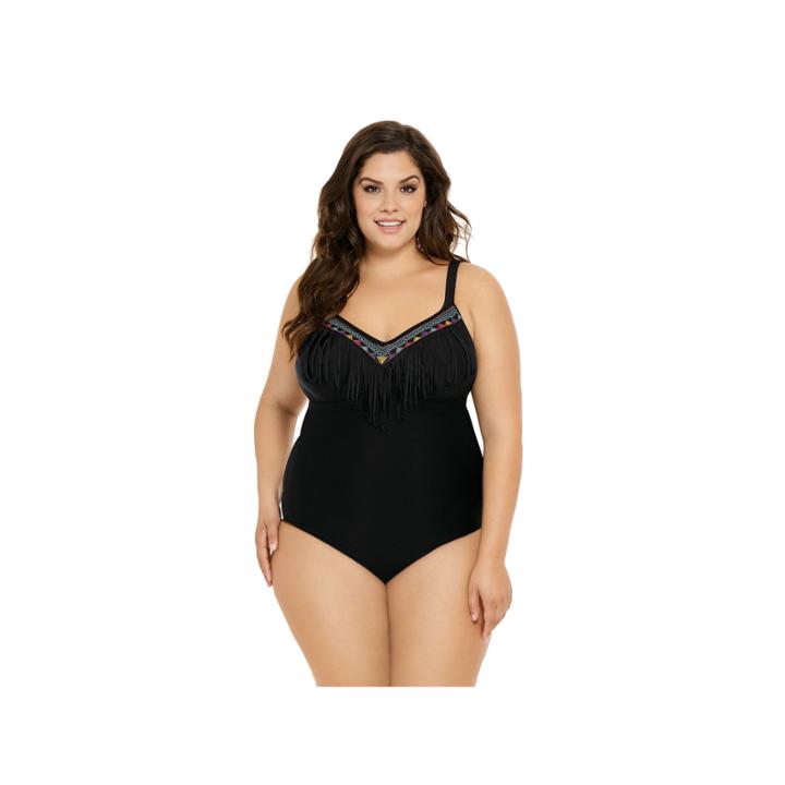 Costa Del Sol Solid One Piece Swimsuit Juniors Plus