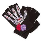Spooky Streets Fingerless Floral Gloves Dress Up Costume Womens