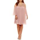 Heart N Soul 3/4 Sleeve A-line Dress-juniors Plus