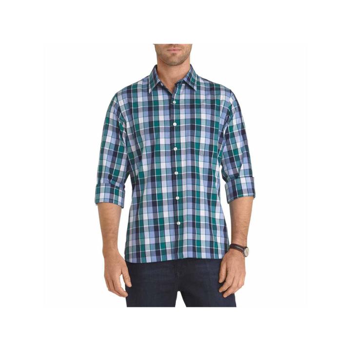 Van Heusen Long Sleeve Never Tuck Slim Fit Shirt