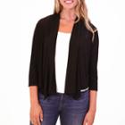 Nina Leonard 3/4 Cascading Long Front Bolero