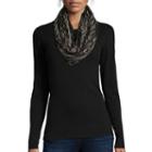 Chevron Pleated Loop Scarf