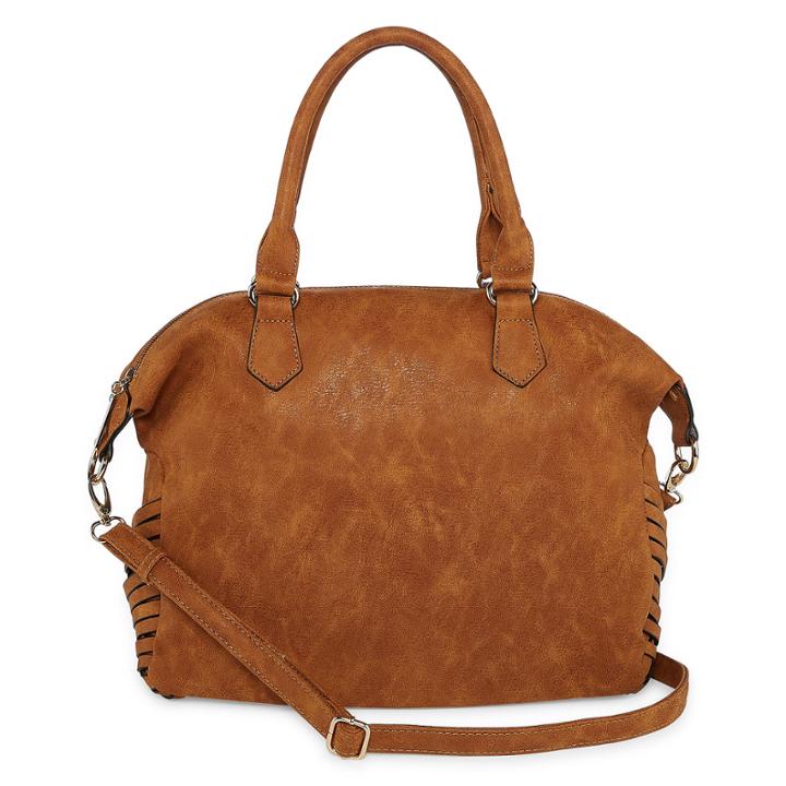 Louis Cardy Woven Gusset Large Satchel