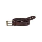 Dockers Brown Leather V-weave Belt