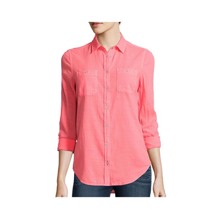 Stylus&trade; Long-sleeve Gauze Shirt