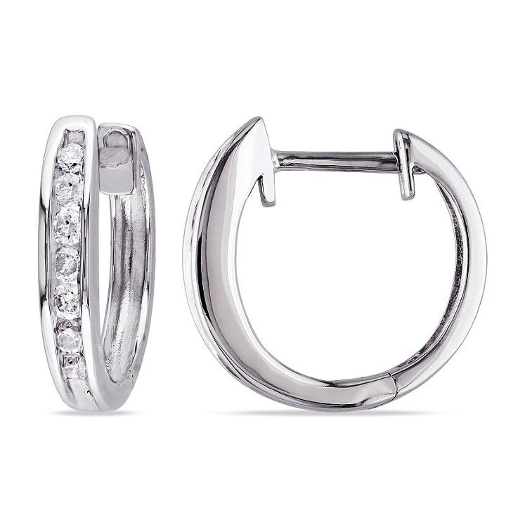 1/4 Ct. T.w. Genuine White Diamond Ear Cuffs